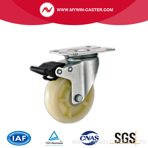 White PP Light Duty Industrial Caster